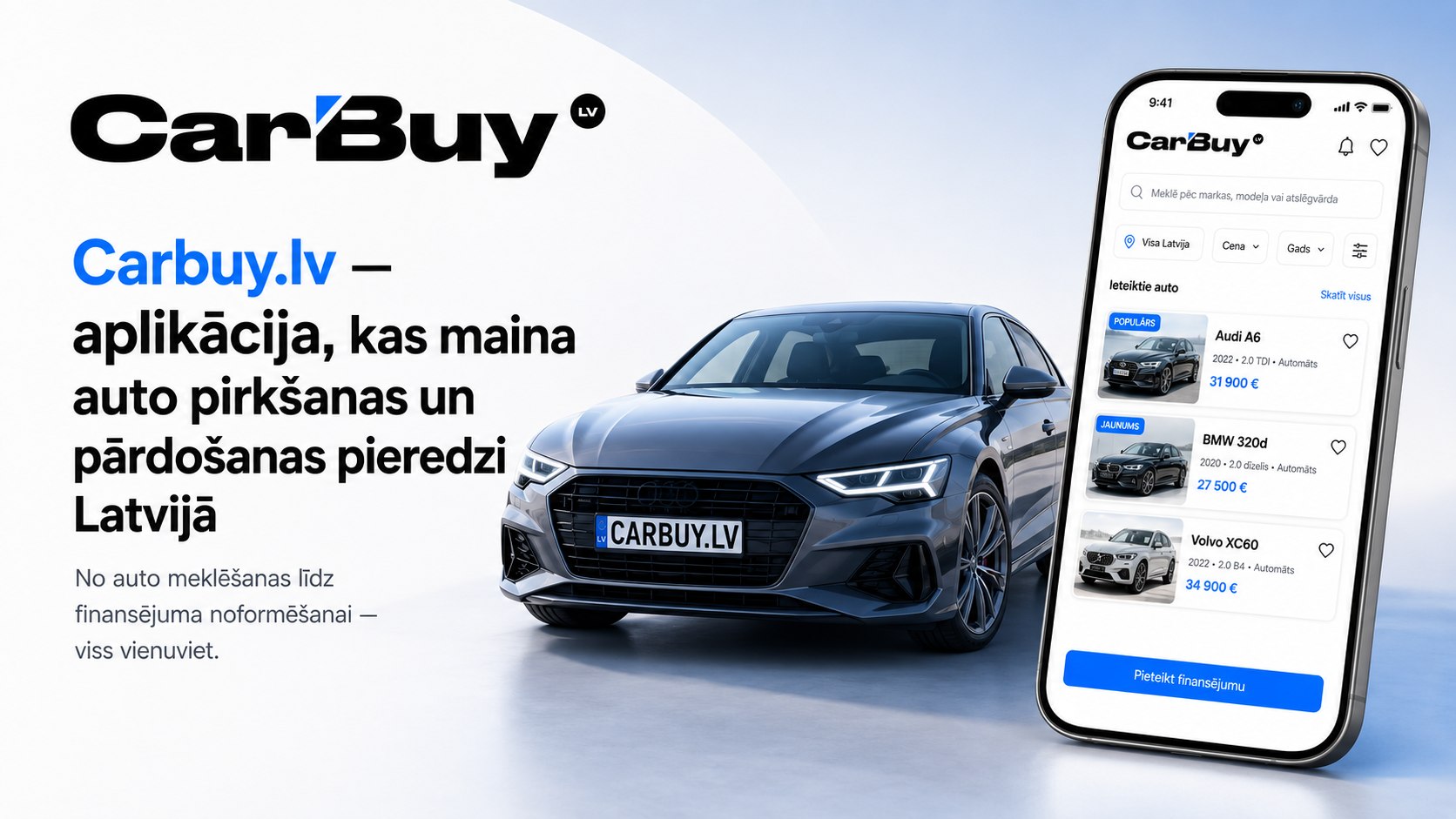 Carbuy.lv — aplikācija, kas maina auto pirkšanas un pārdošanas pieredzi Latvijā