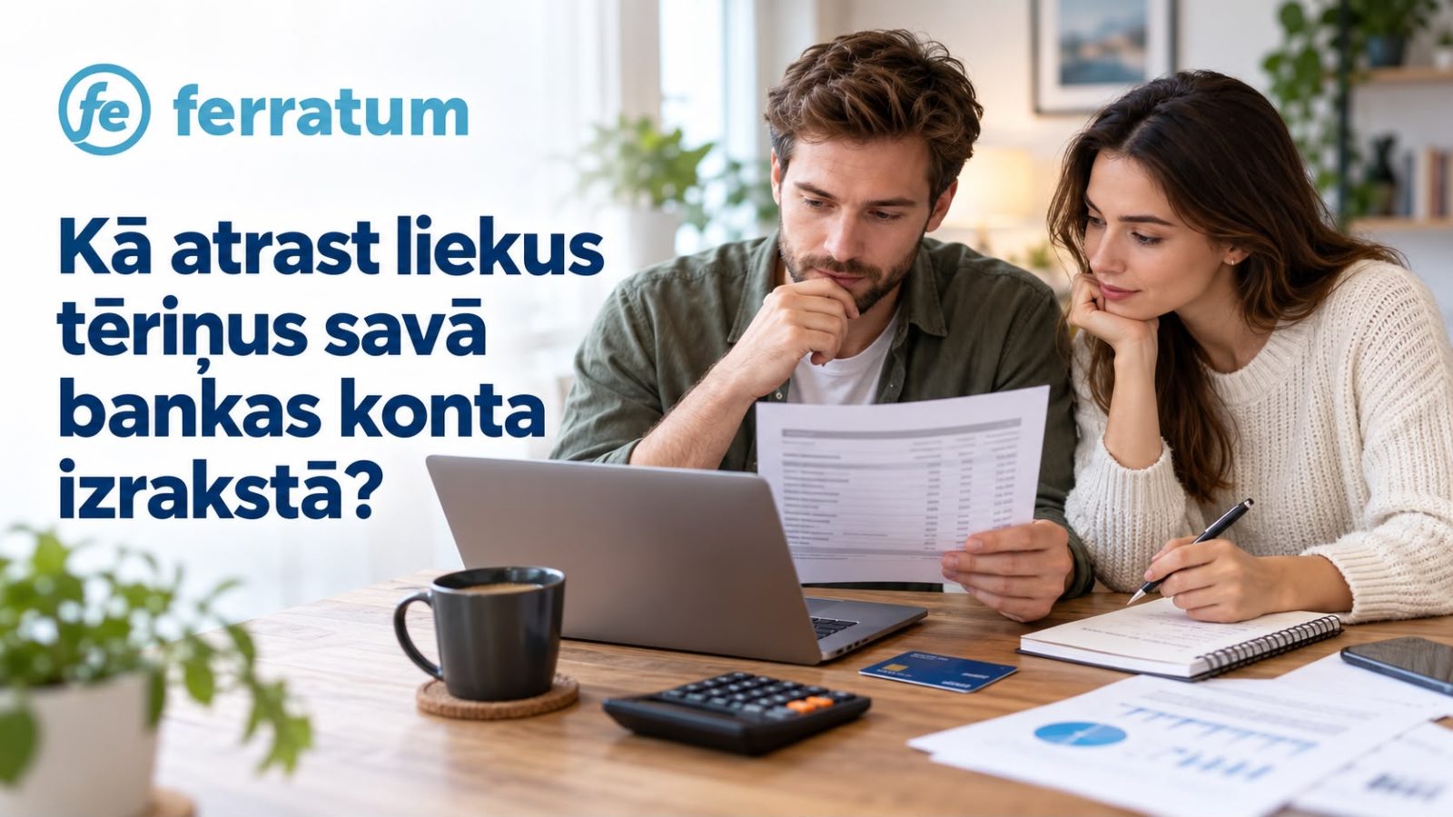 Kā atrast liekus tēriņus savā bankas konta izrakstā?