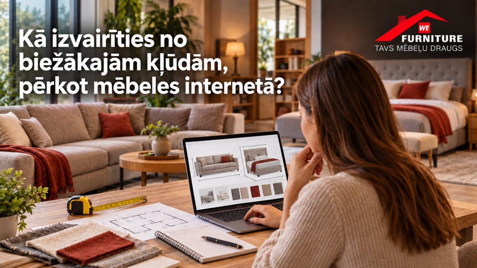Kā izvairīties no biežākajām kļūdām, pērkot mēbeles internetā?