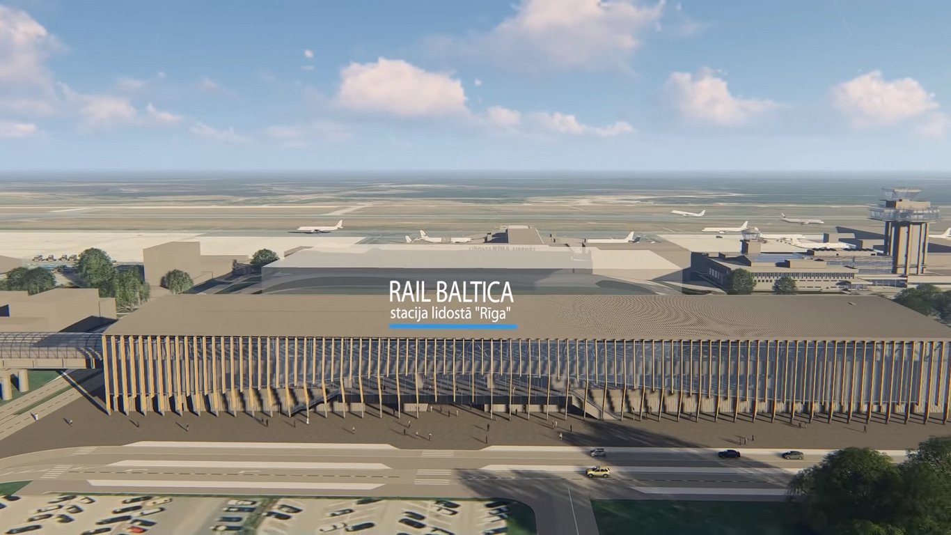 Силиня допускает заморозку строительства станции Rail Baltica в аэропорту