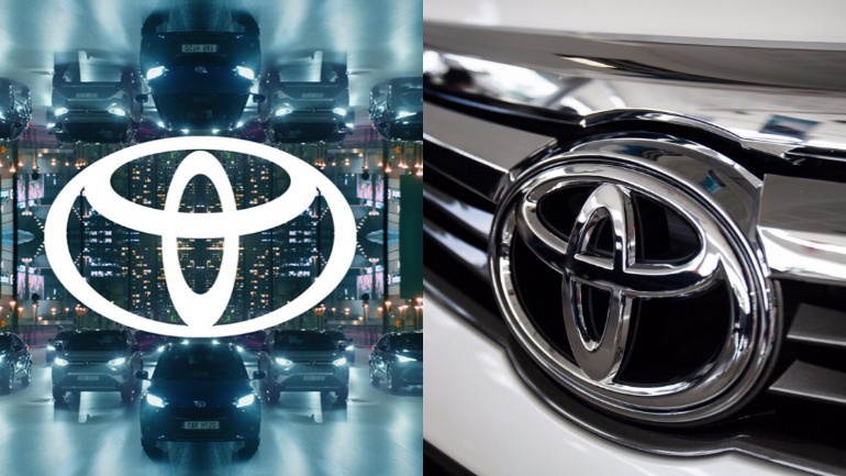 Вид новых логотипов Toyota и Nissan