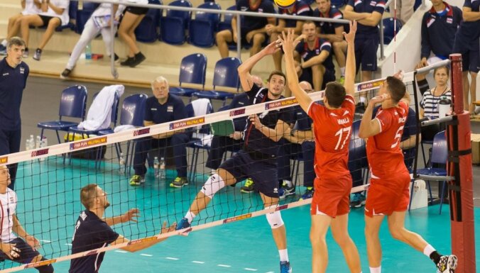 Мужская сборная Латвии по волейболу сыграет первую игру с Молдовой в квалификации чемпионата Европы