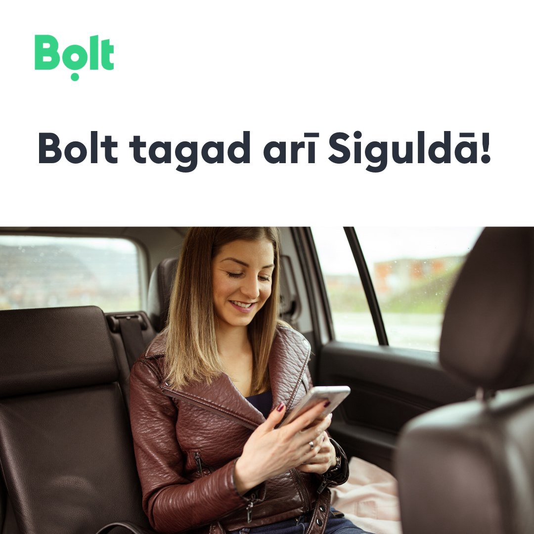 Bolt начал работать в Сигулде и Тукумсе