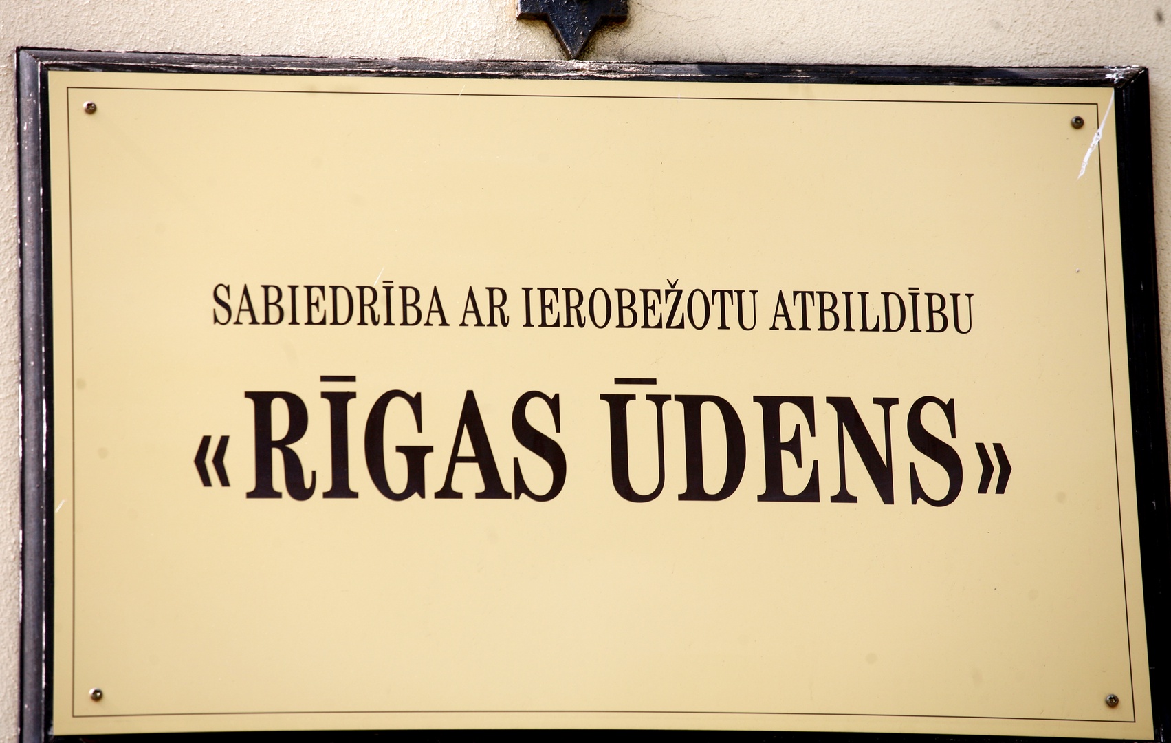 PTAC soda "Rīgas ūdeni" par pārkāpumiem ūdens patēriņa skaitītāju darbībā