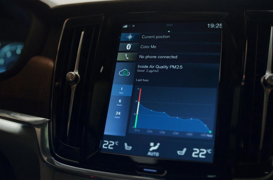 Новая система очистики воздуха в салоне от Volvo