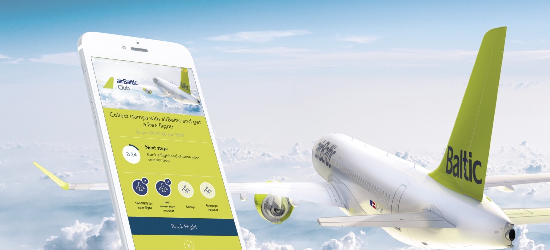 airBaltic вводит цифровую карту лояльности