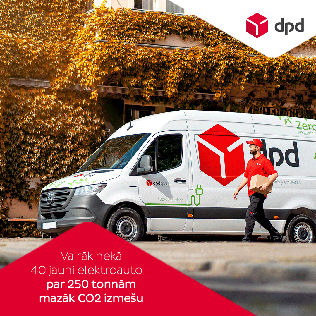 DPD Latvija купит более 40 электромобилей за 3 млн евро