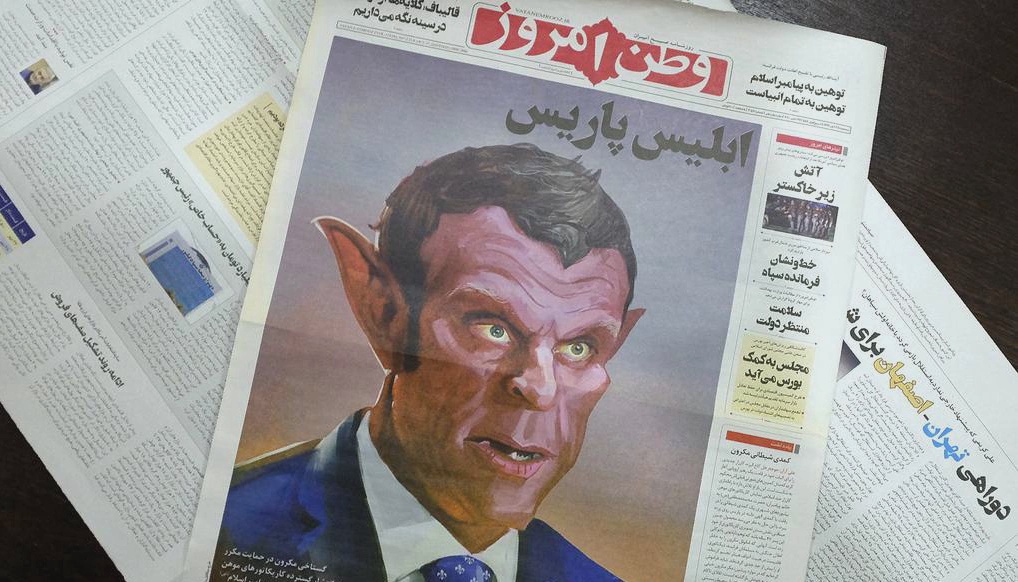 Иранская газета опубликовала карикатуру на Макрона