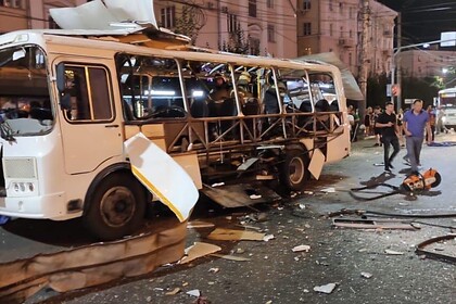 В центре Воронежа взорвался пассажирский автобус