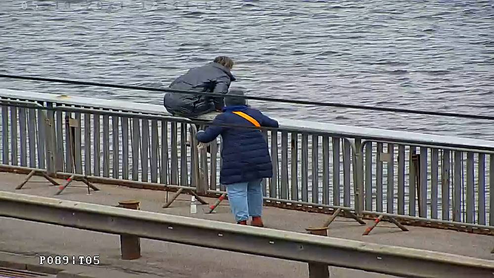 Женщина пыталась спрыгнуть с Вантового моста