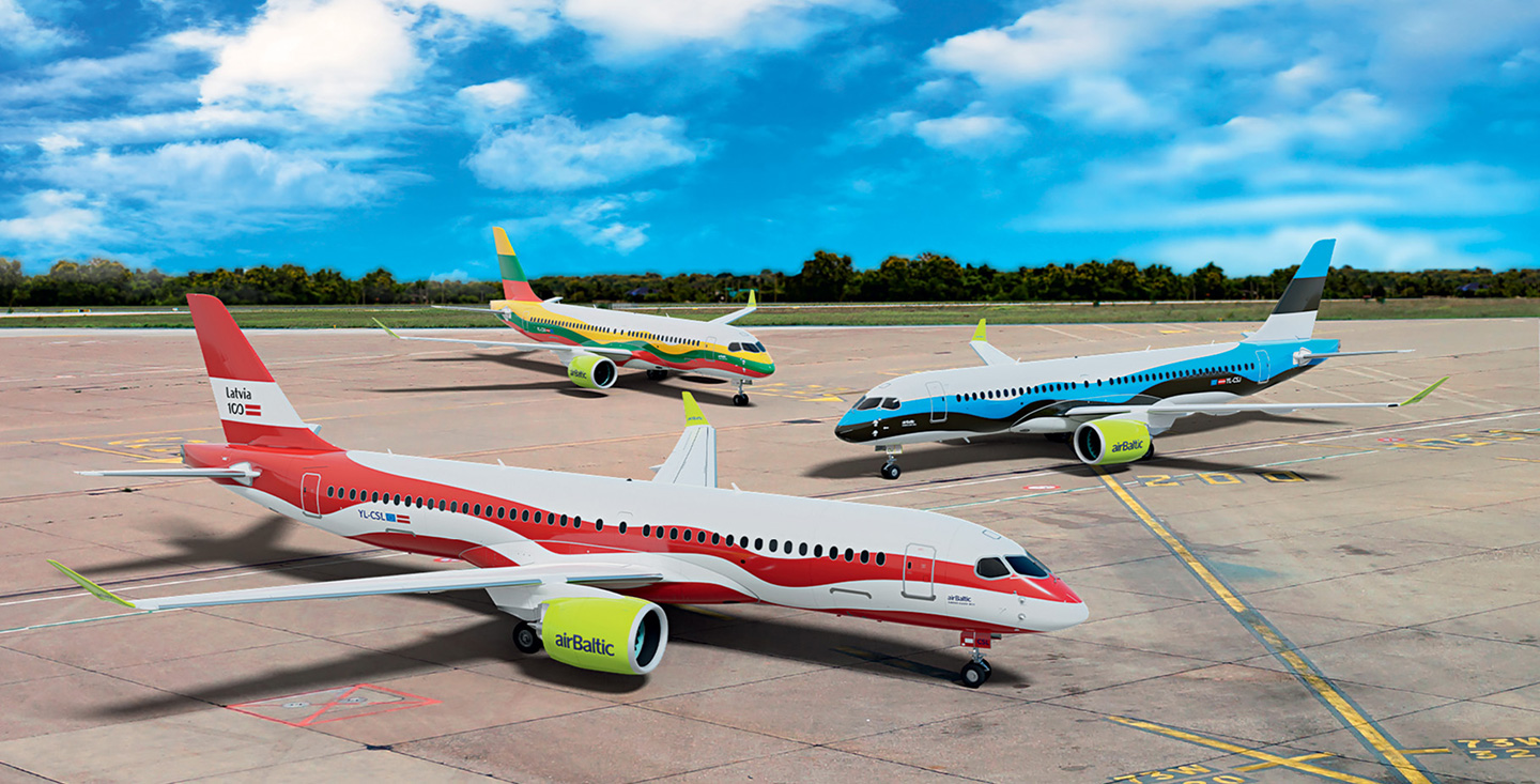airBaltic заложила 36 товарных знаков, в том числе "airBaltic"