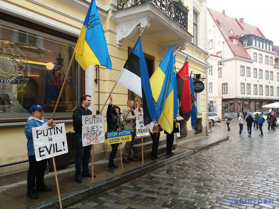 У посольства России в Таллинне пройдет пикет в поддержку Украины