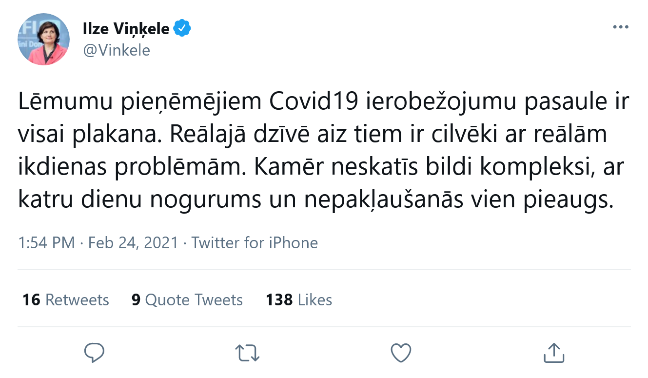 В Twitter "разнесли" Винькеле за "комплексный взгляд на Covid" В Twitter "разнесли" Винькеле за "комплексный взгляд на Covid"