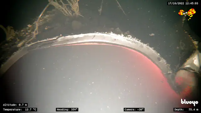 Появились первые фото и видео разорванной трубы Северного потока-1 на дне Балтийского моря