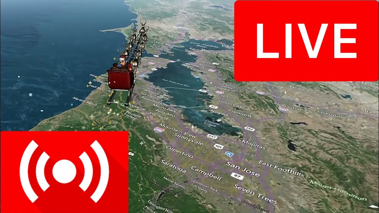 Санта в пути - следим за полетом online