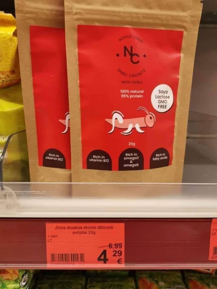 Немного сверчков? В литовском Lidl появился изысканный деликатес