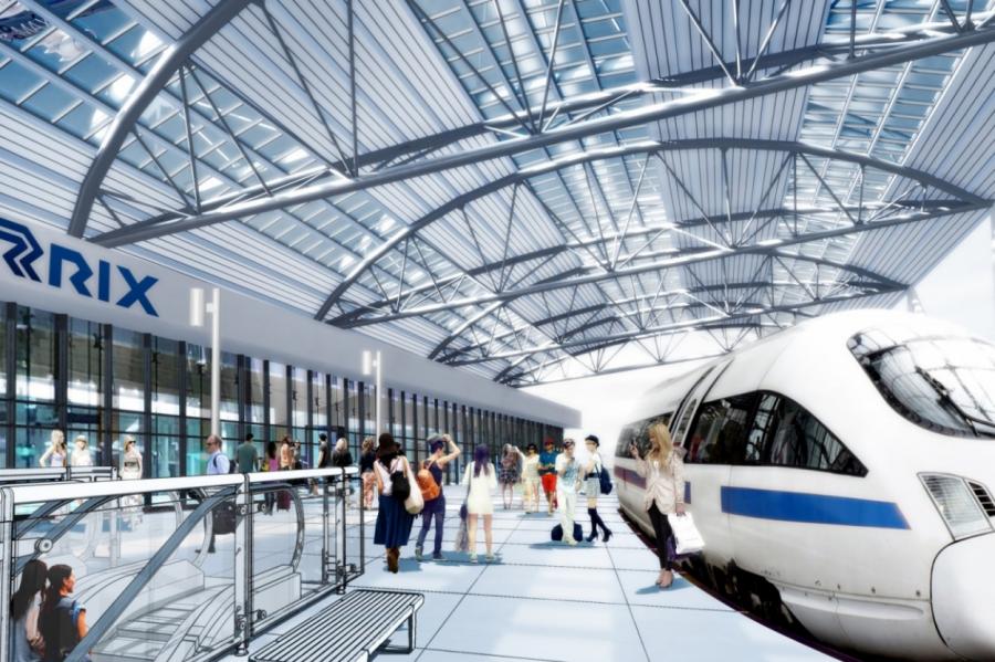 Строительство станции Rail Baltica в аэропорту Рига начнется в мае