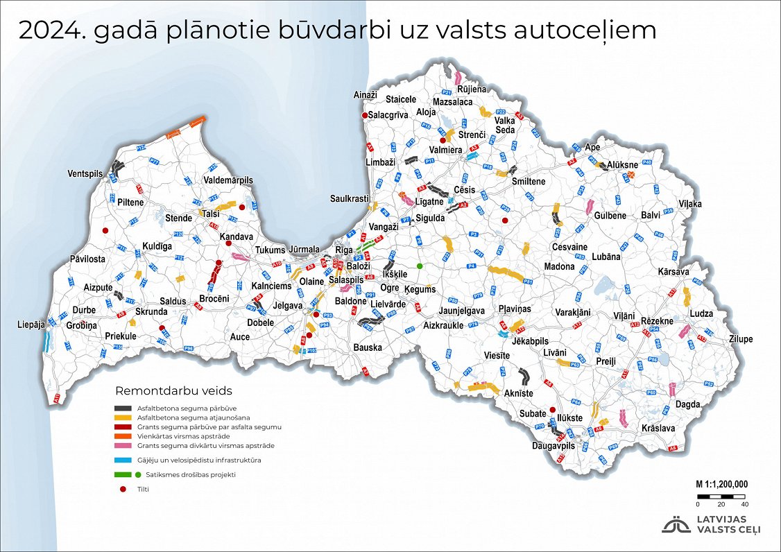 LVC опубликовало карту ремонта дорог в этом году