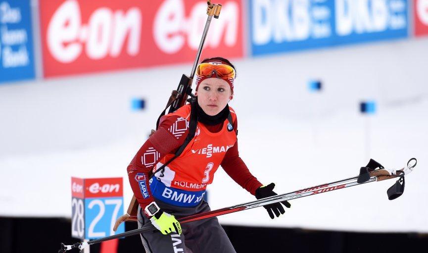 Латвийская биатлонистка Байба Бендика стала чемпионкой Европы