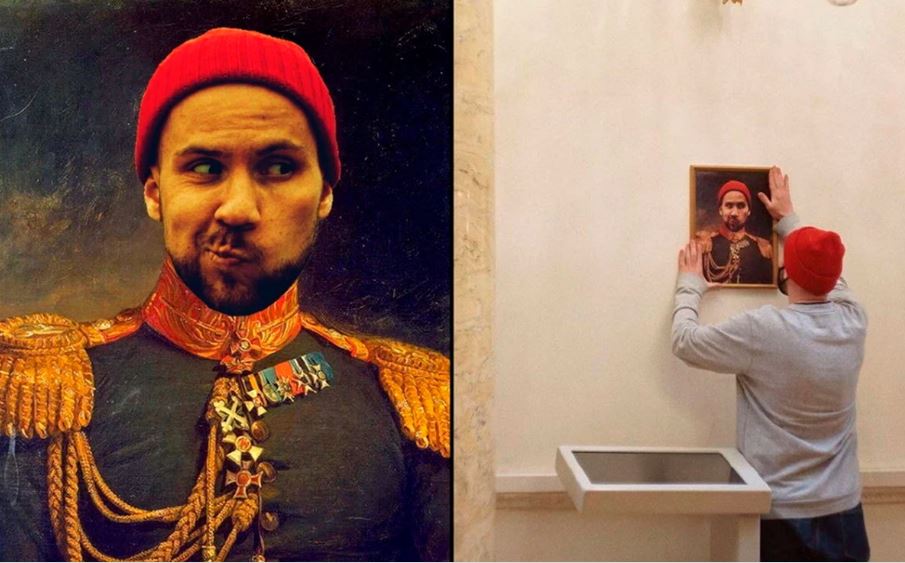 Свой портрет в Эрмитаже - мужчина сам повесил его на стену, но в галерее не оценили