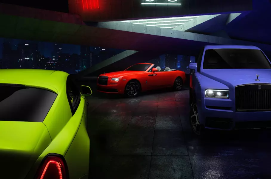 Новые неоновые расцветки для трёх моделей Rolls-Royce