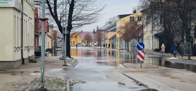Уровень воды в Даугаве под Екабпилсом за сутки опустился на 1,2 метра