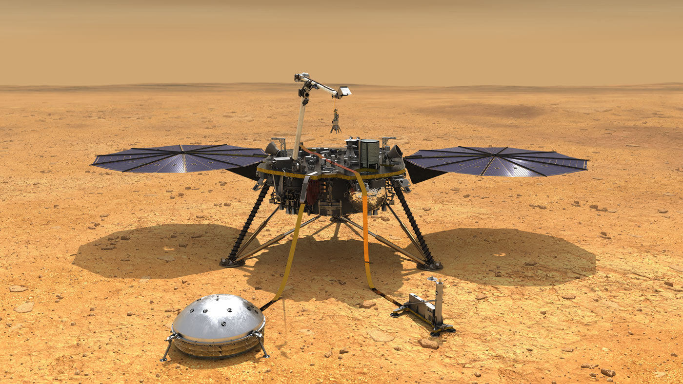 Зонд InSight ушел в безопасный режим из-за пылевой бури на Марсе