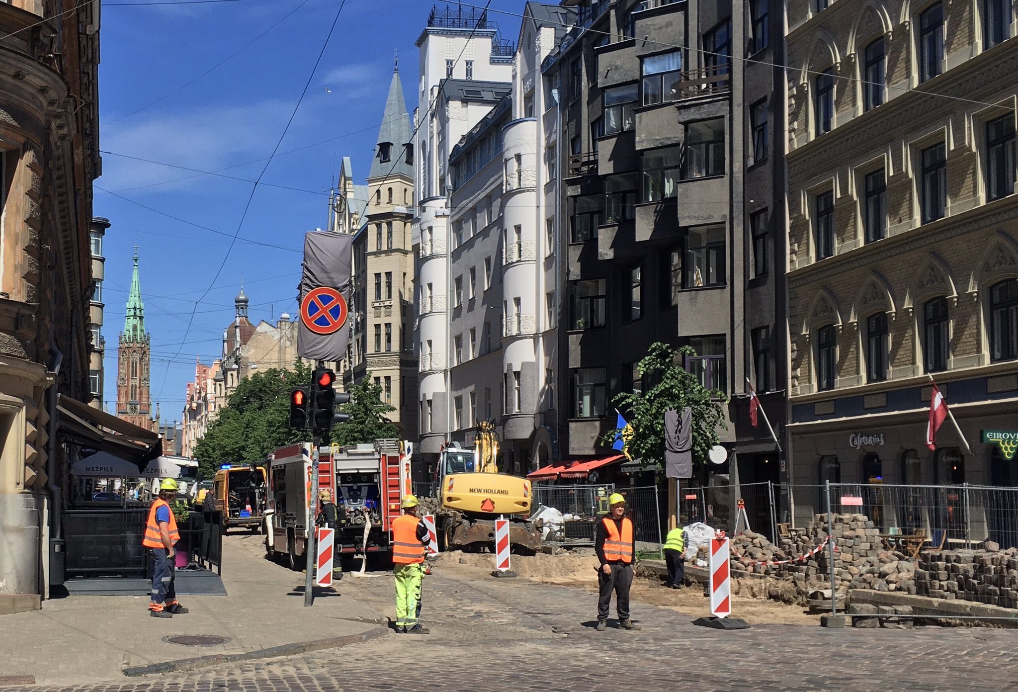На Гертрудес произошла утечка газа из газопровода