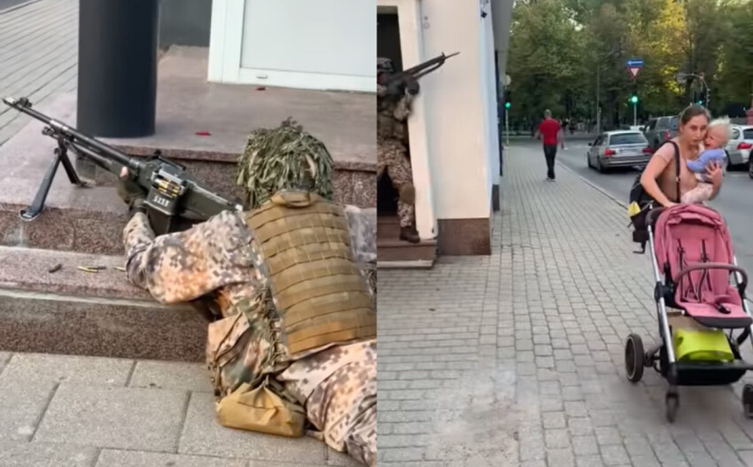 "Ее предупреждали". Военные выяснили как напугали женщину с ребенком