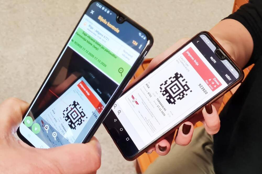 Кондукторы Pasažieru vilciens будут проверять билеты только смартфонами