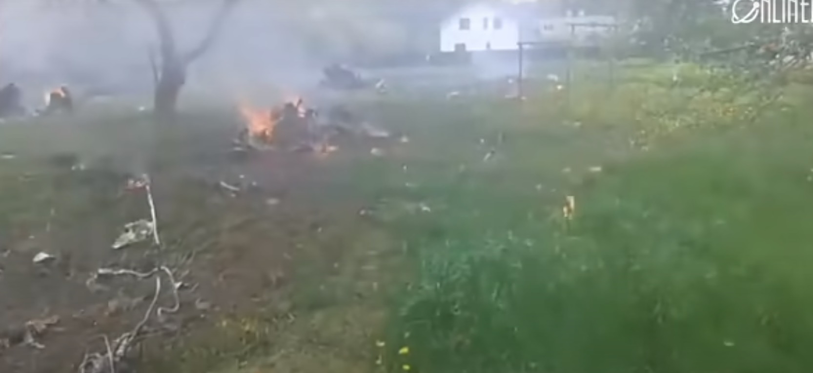 В Беларуси разбился военный самолет. Пилоты увели его от домов, но сами погибли