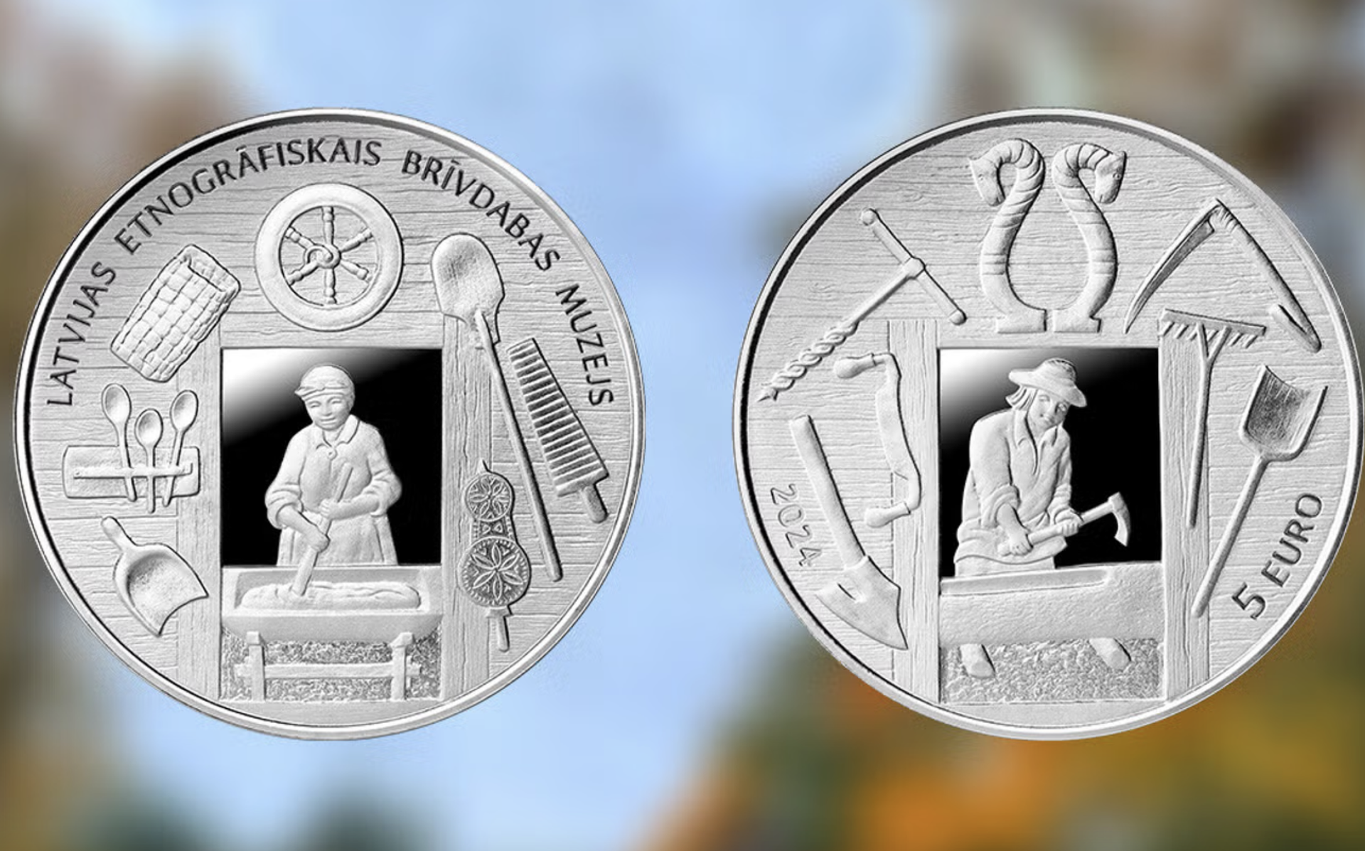 Банк Латвии выпустит коллекционную монету "Pāri laikiem" ("Сквозь время")