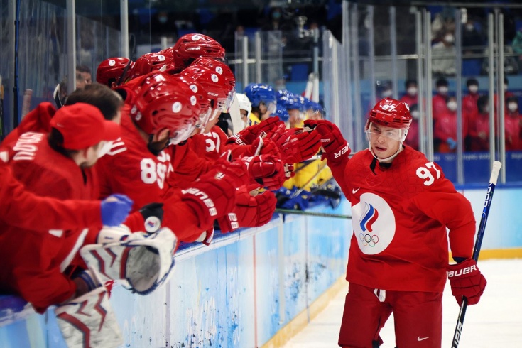 Хоккейная сборная России выиграла у Швеции по буллитам 3:2 Хоккейная сборная России выиграла у Швеции по буллитам 3:2