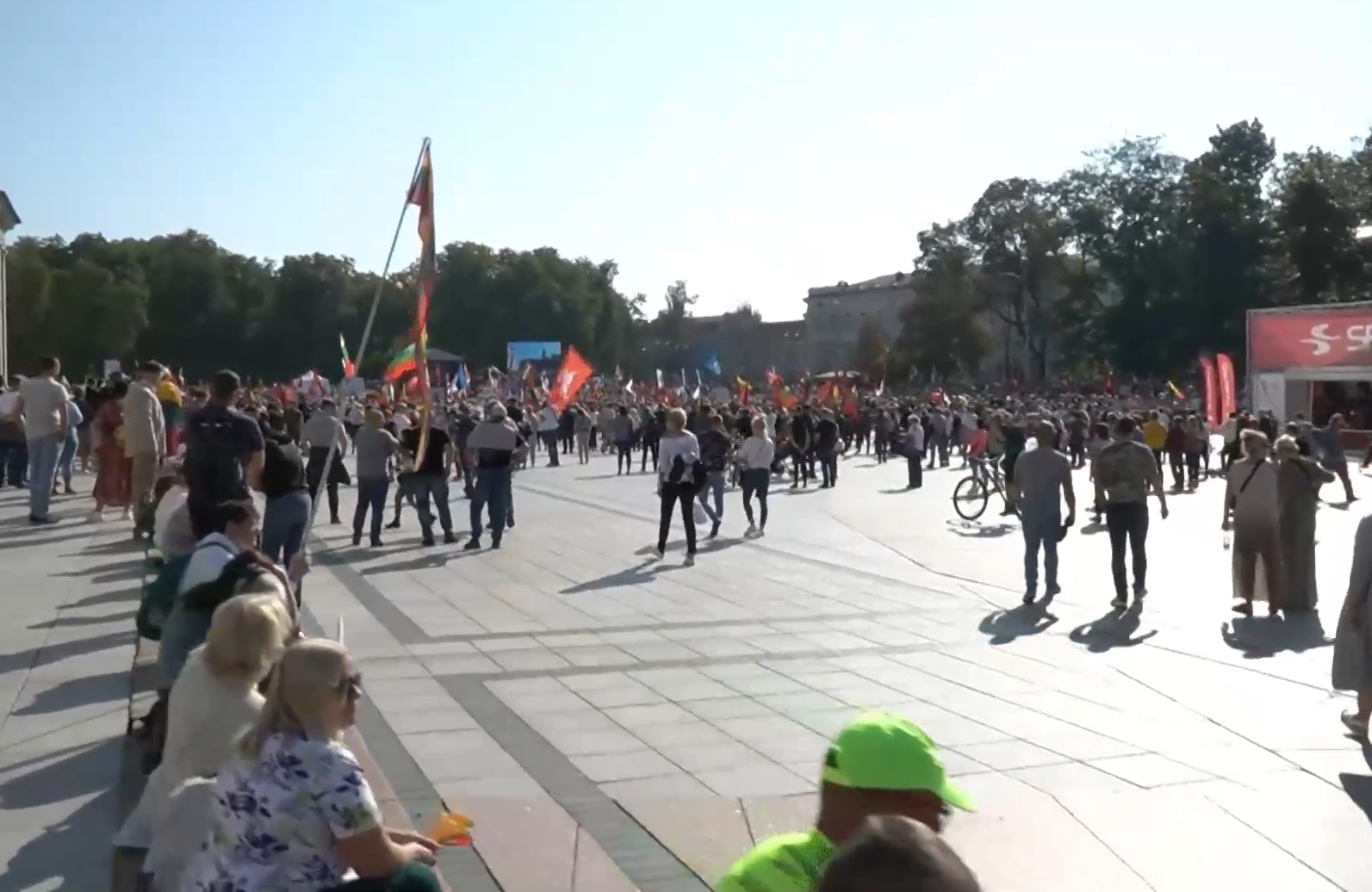 В Вильнюсе прошли протесты против ограничений