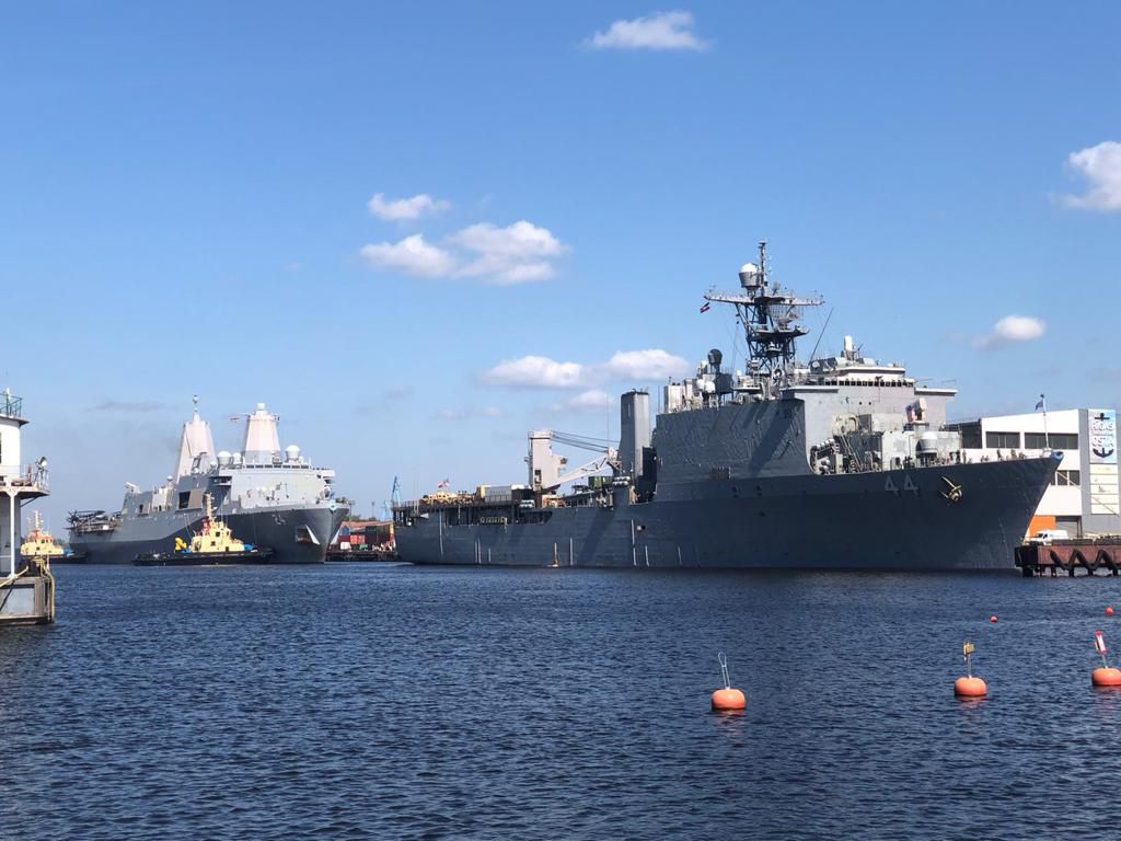В Ригу прибыли корабли ВМФ США
