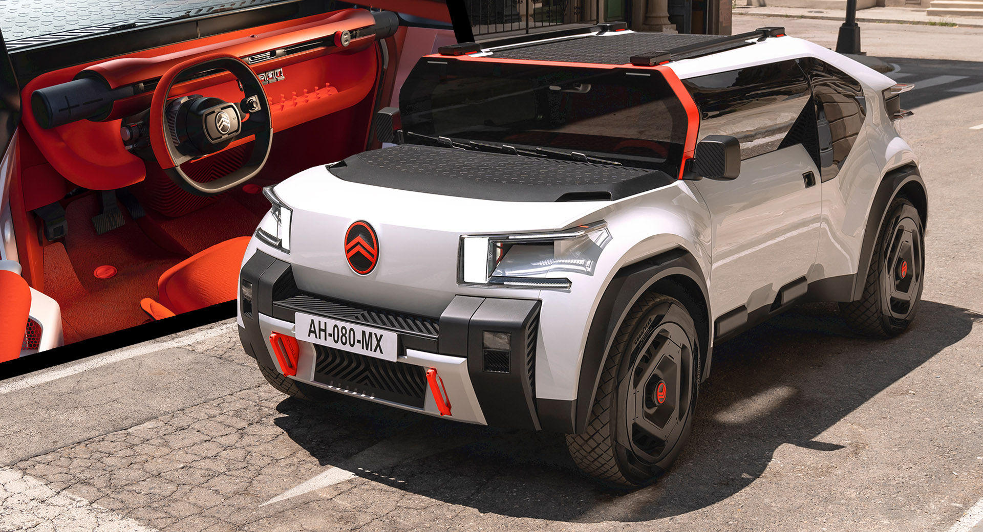 Citroen Oli: французы представили электропикап из картона