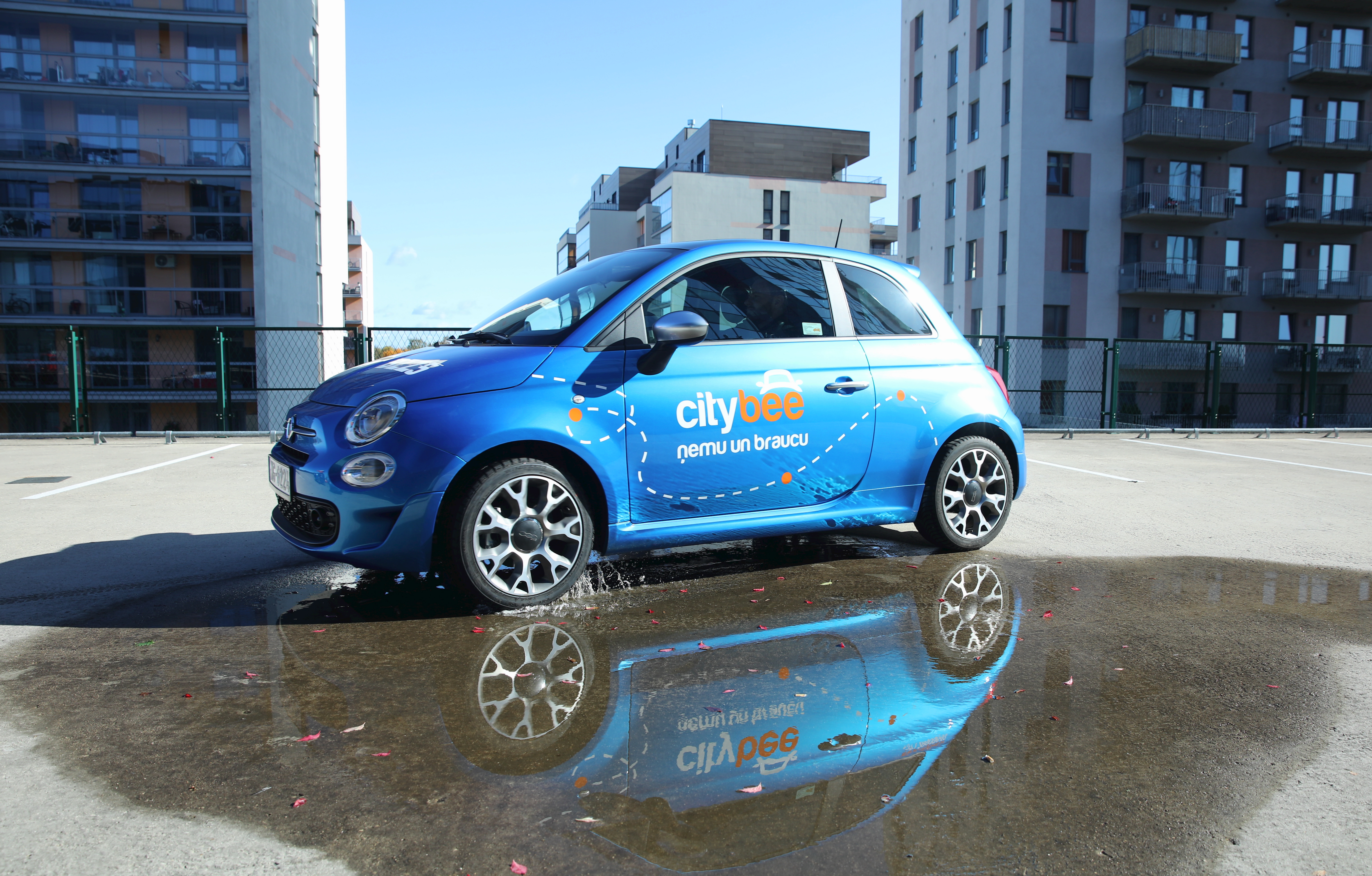 В Риге за неделю попал в аварию уже второй автомобиль CityBee