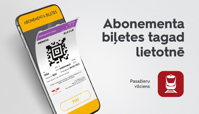 Samazinot vilciena abonementu cenu, mērķis ir palielināt to skaitu līdz 200 000