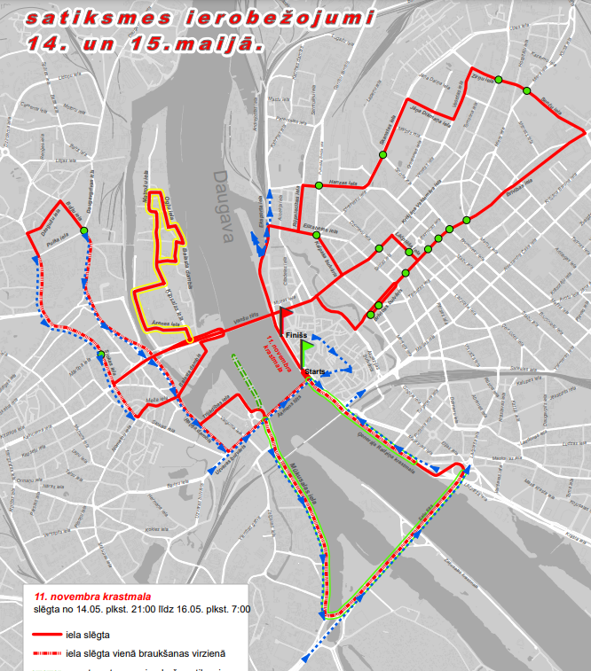 Rimi Riga Marathon перекроет движение в Риге на этих выходных Rimi Riga Marathon перекроет движение в Риге на этих выходных