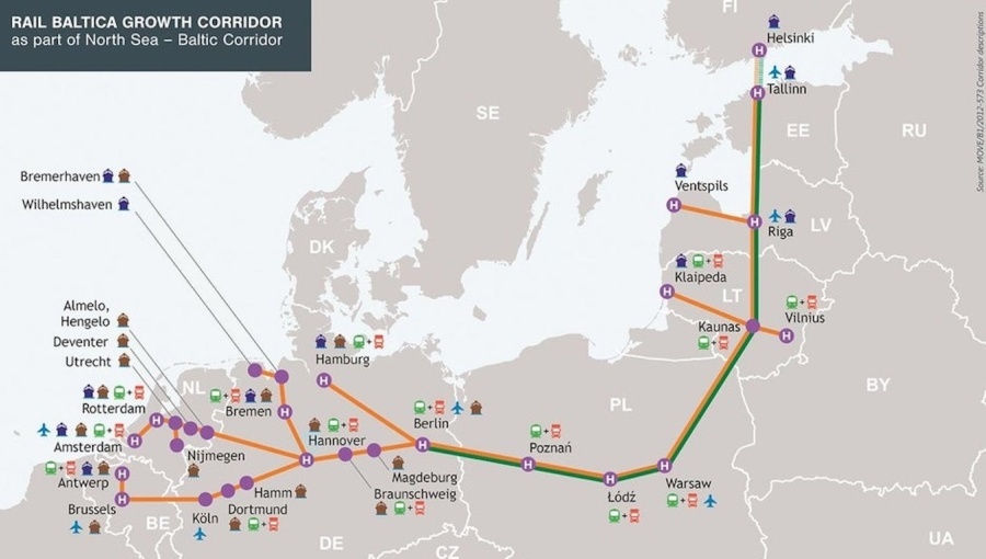 Министры стран Балтии в Паланге обсудят проект "Rail Baltica"