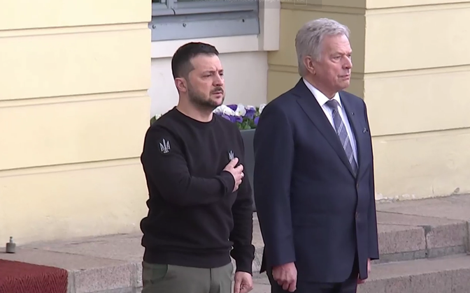 Зеленский прибыл с неанонсированным визитом в Финляндию