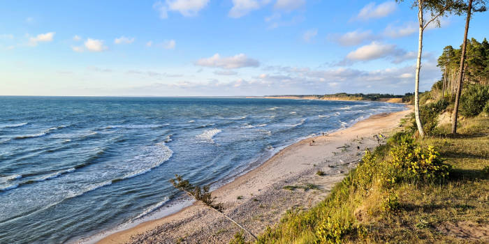Самая холодная вода на Курземском побережье Рижского залива