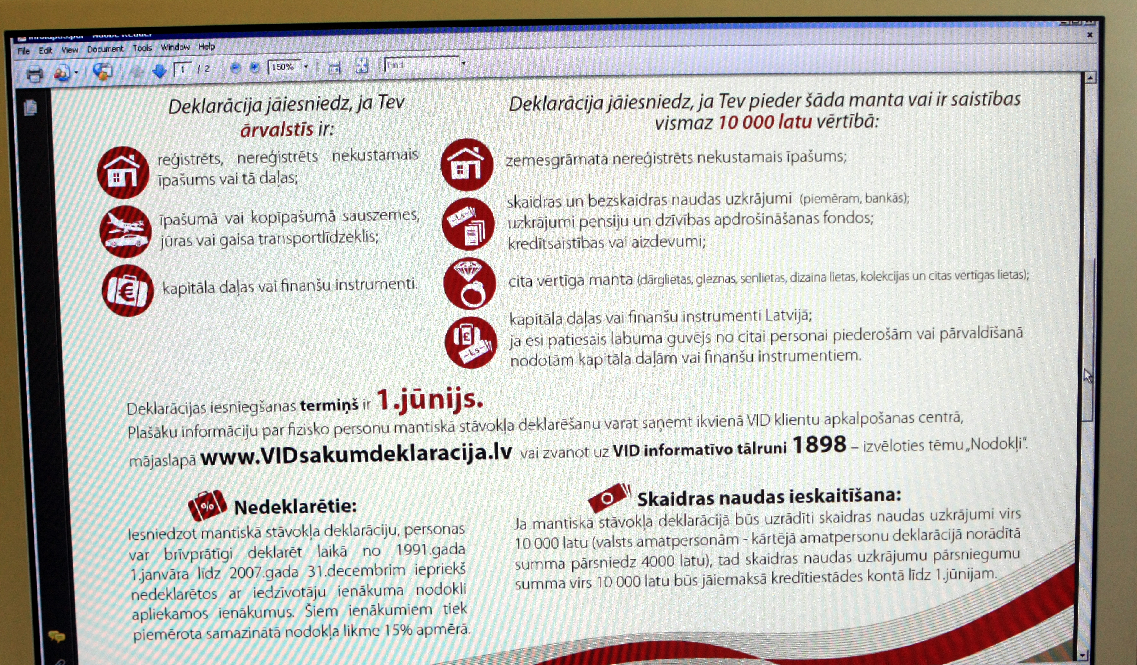 Līdz 1.aprīlim valsts amatpersonām jāiesniedz VID deklarācija par 2020.gadu
