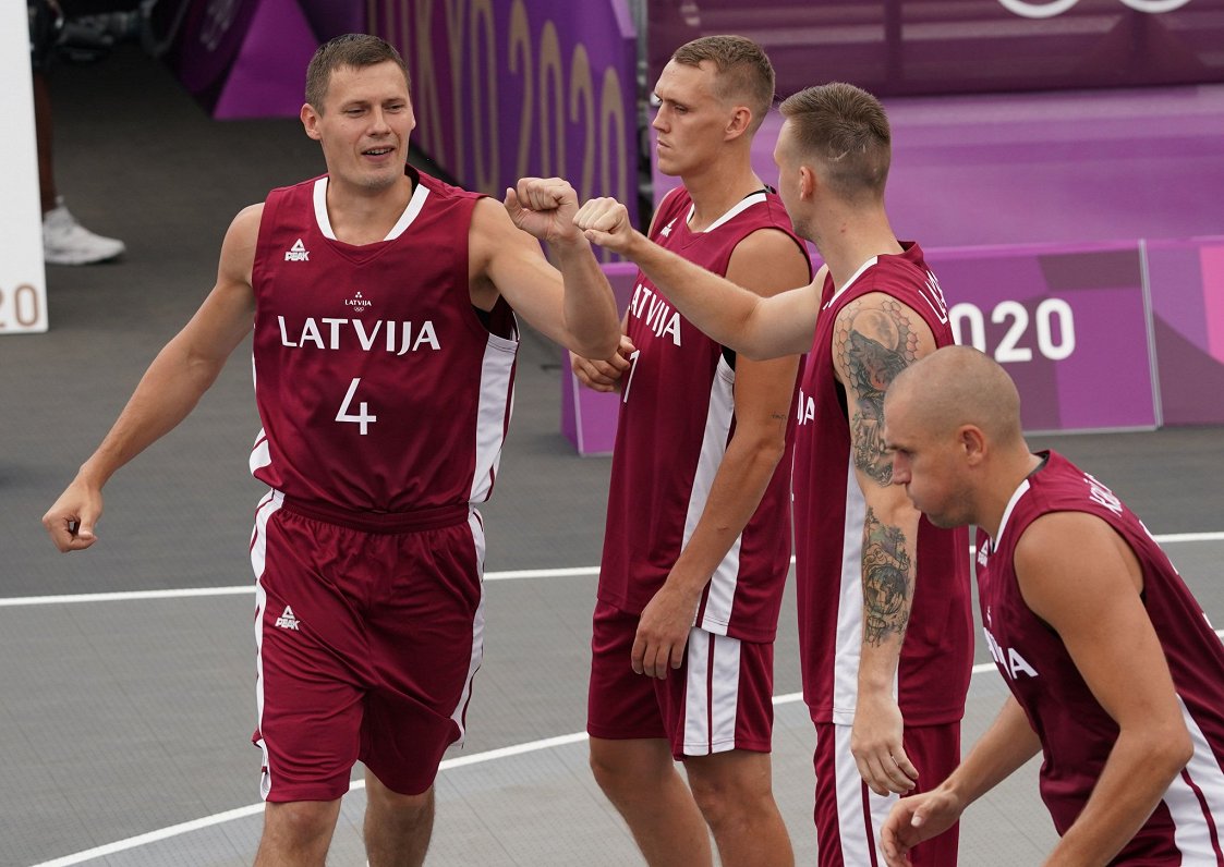 Сборная Латвии по баскетболу 3×3 прошла в плей-офф на Олимпиаде