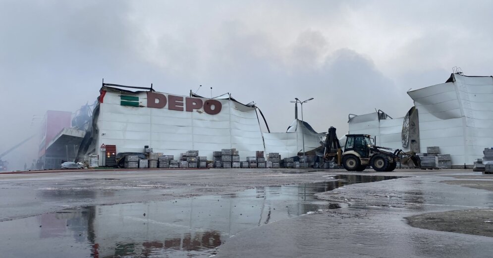 За сгоревший в Резекне "Depo" выплатили 5,8 млн евро