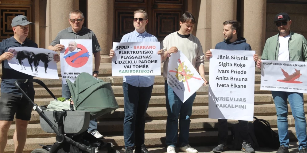 В Риге пройдет еще один пикет против дебатов на русском языке