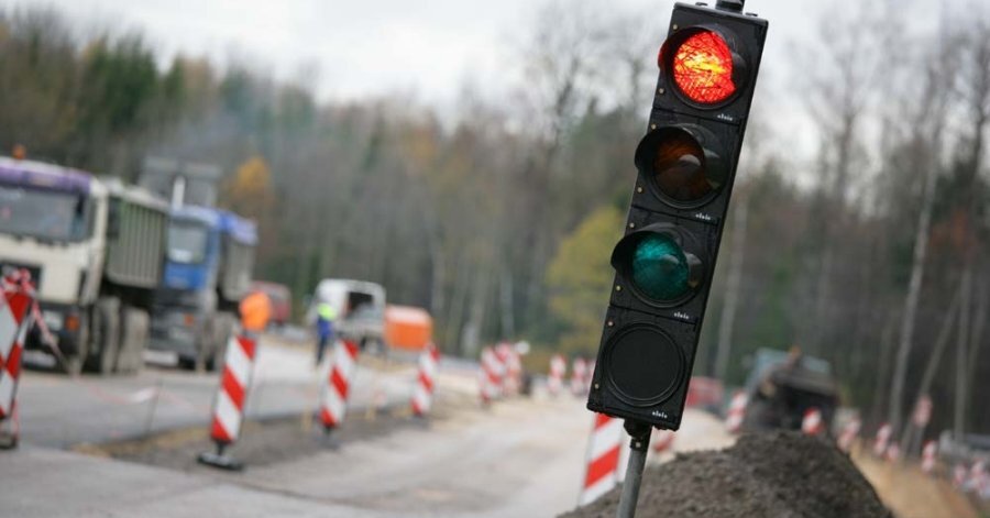 Ремонт шоссе: участок от ул.Лиела до Варнукрогского шоссе закрыт до 29.04