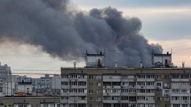 Киев подвергся серии ракетных ударов