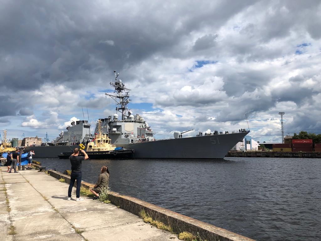 В Ригу прибыл эсминец ВМС США USS Arleigh Burke