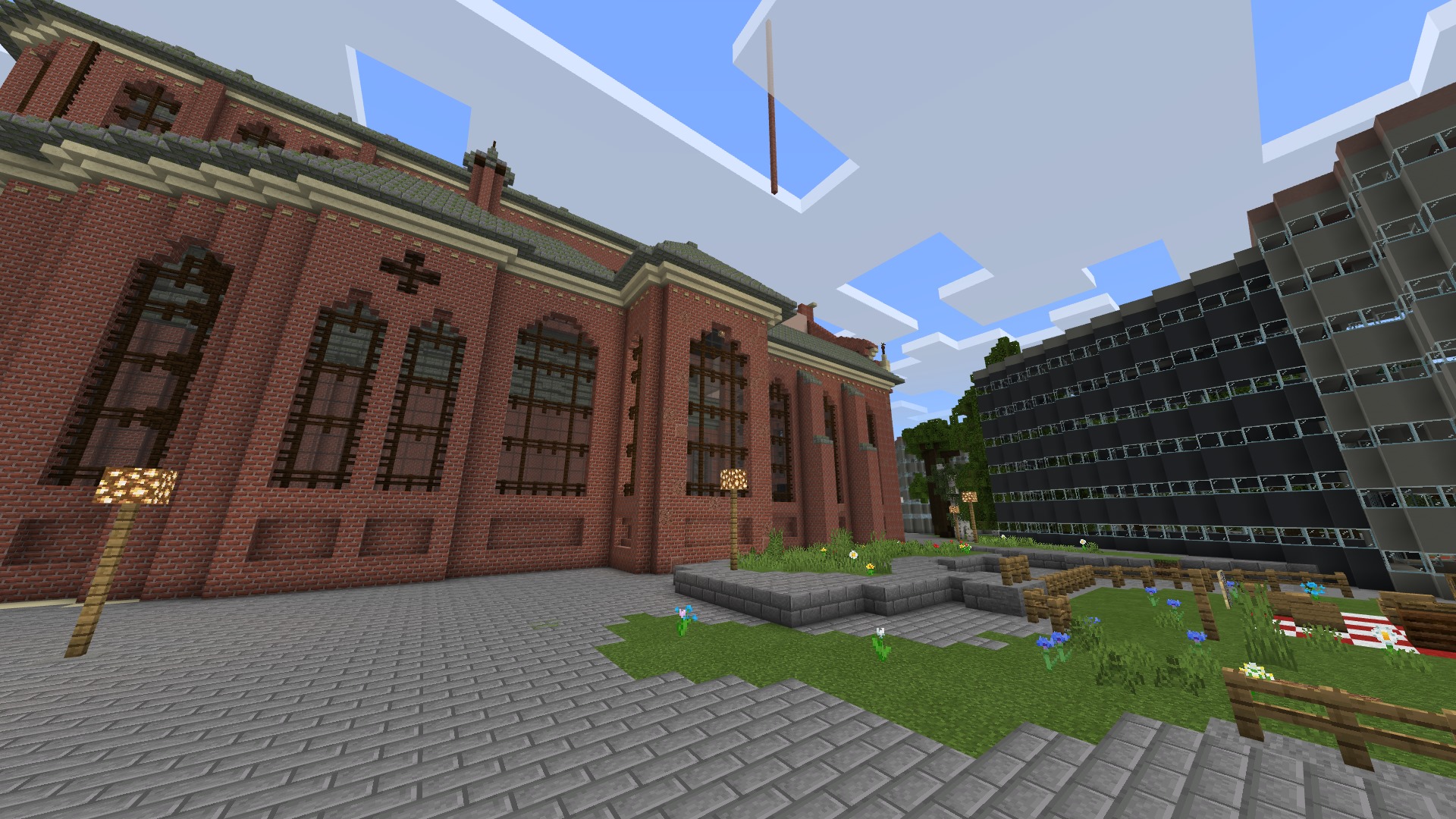 Рига в Minecraft: школьники соревнуются, кто лучше воссоздаст город